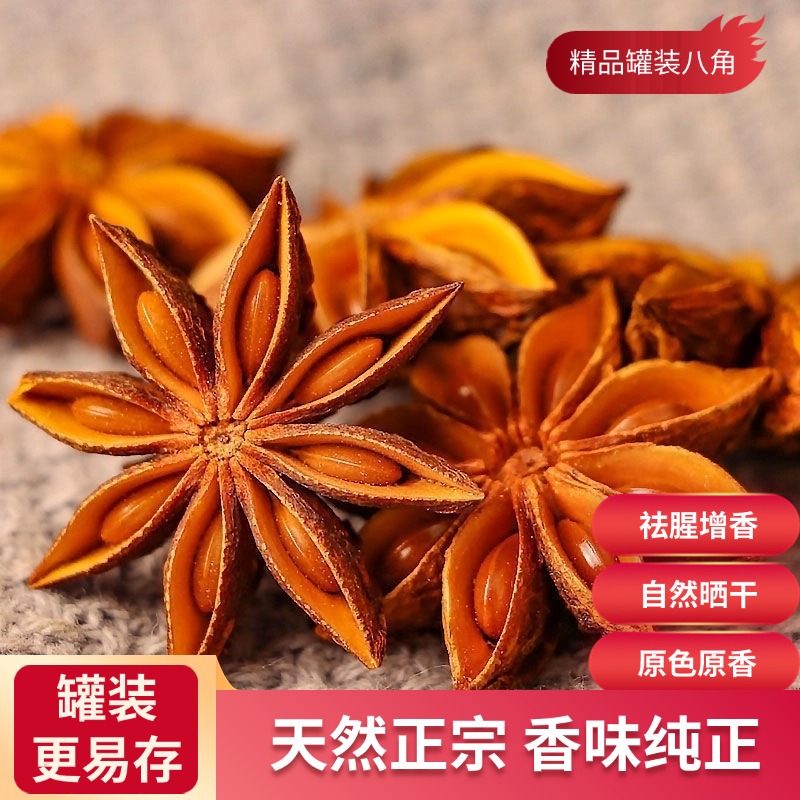 麦浇芽八角舶茴香八角香食堂调味香料100g